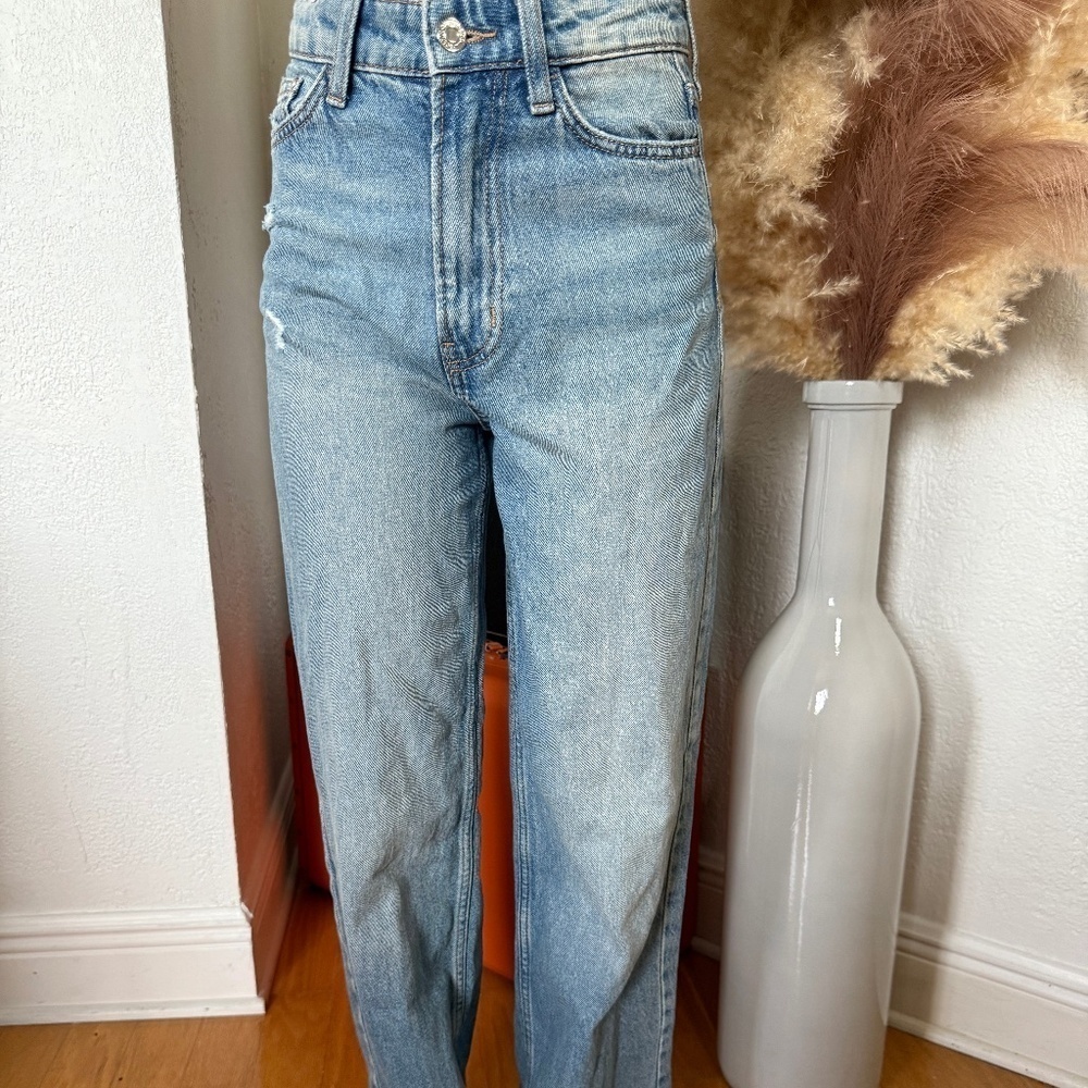 preowned,&DENIM girls'  blue jeans, size 0